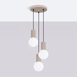 Lampa wisząca HALO 3P taupe (SL.1745) - Sollux Lighting