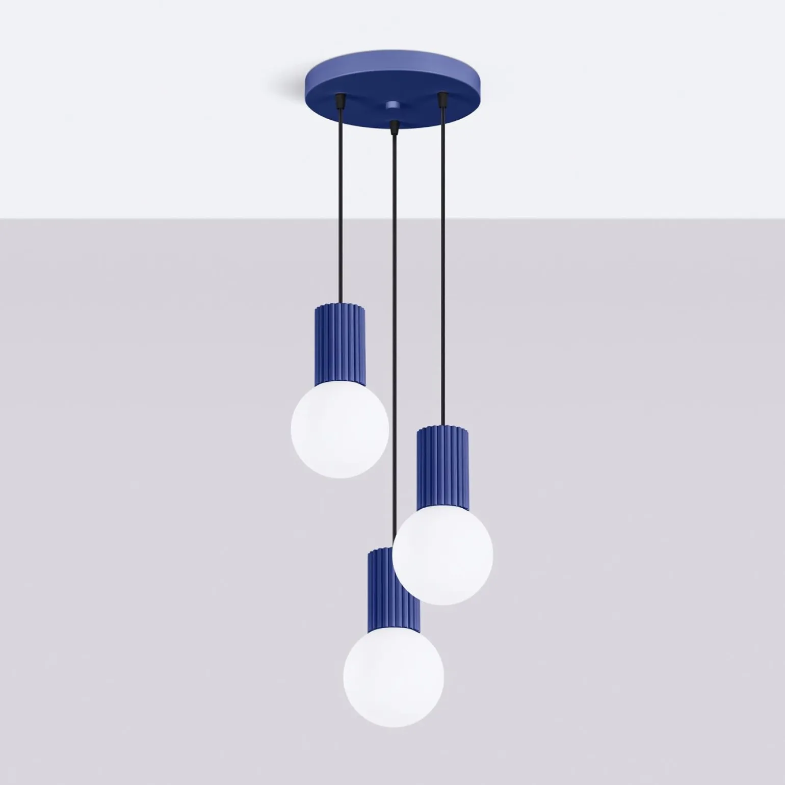 Lampa wisząca HALO 3P ultramaryna (SL.1740) - Sollux Lighting