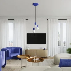 Lampa wisząca HALO 3P ultramaryna (SL.1740) - Sollux Lighting