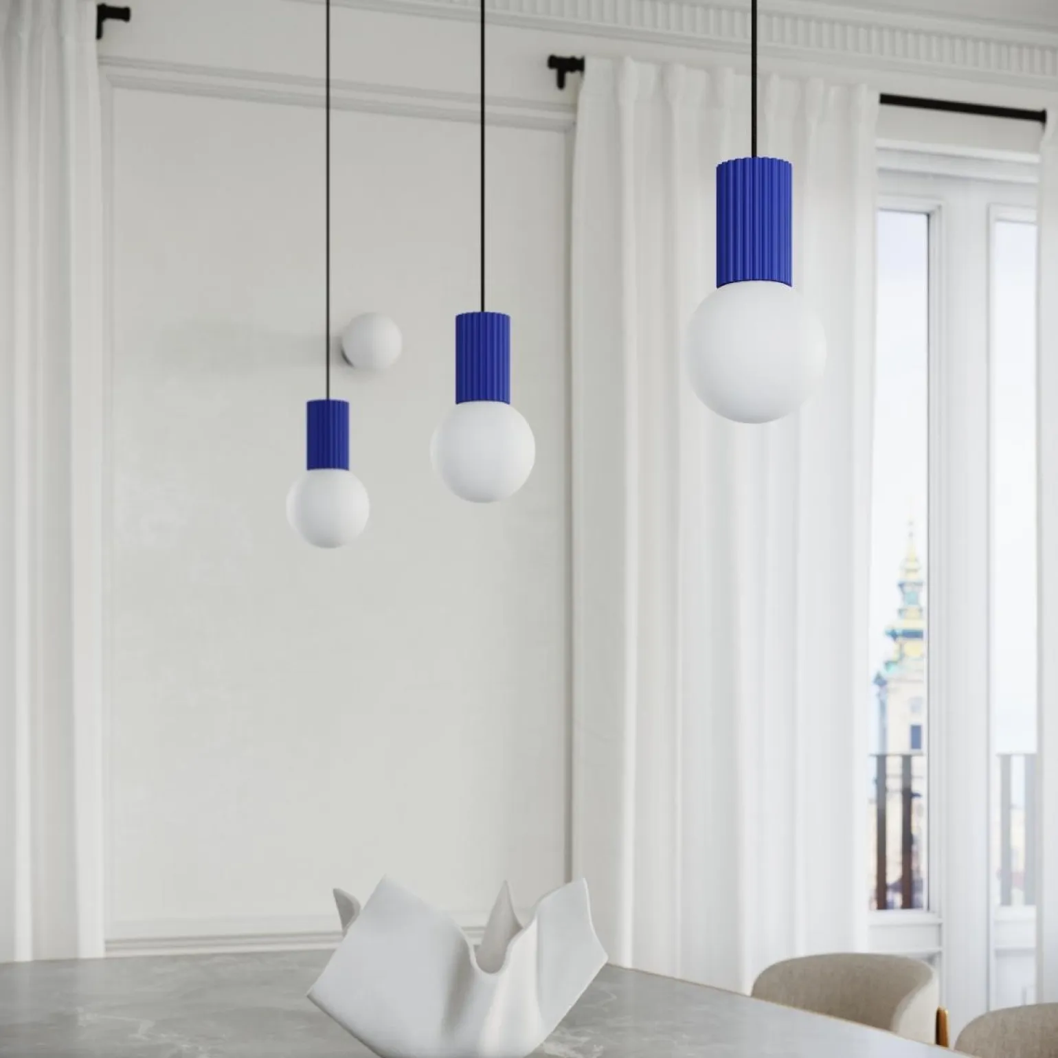 Lampa wisząca HALO 3P ultramaryna (SL.1740) - Sollux Lighting