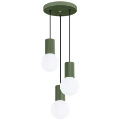 Lampa wisząca HALO 3P zielona oliwka (SL.1725) - Sollux Lighting