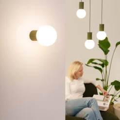 Lampa wisząca HALO 3P zielona oliwka (SL.1725) - Sollux Lighting