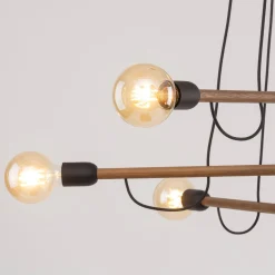 Lampa wisząca HELIX WOOD ORZECH 6 PŁ (4950) - TK Lighting