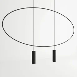 Lampa wisząca HOLAR 2 czarna (TH.017CZ) - Thoro Lighting