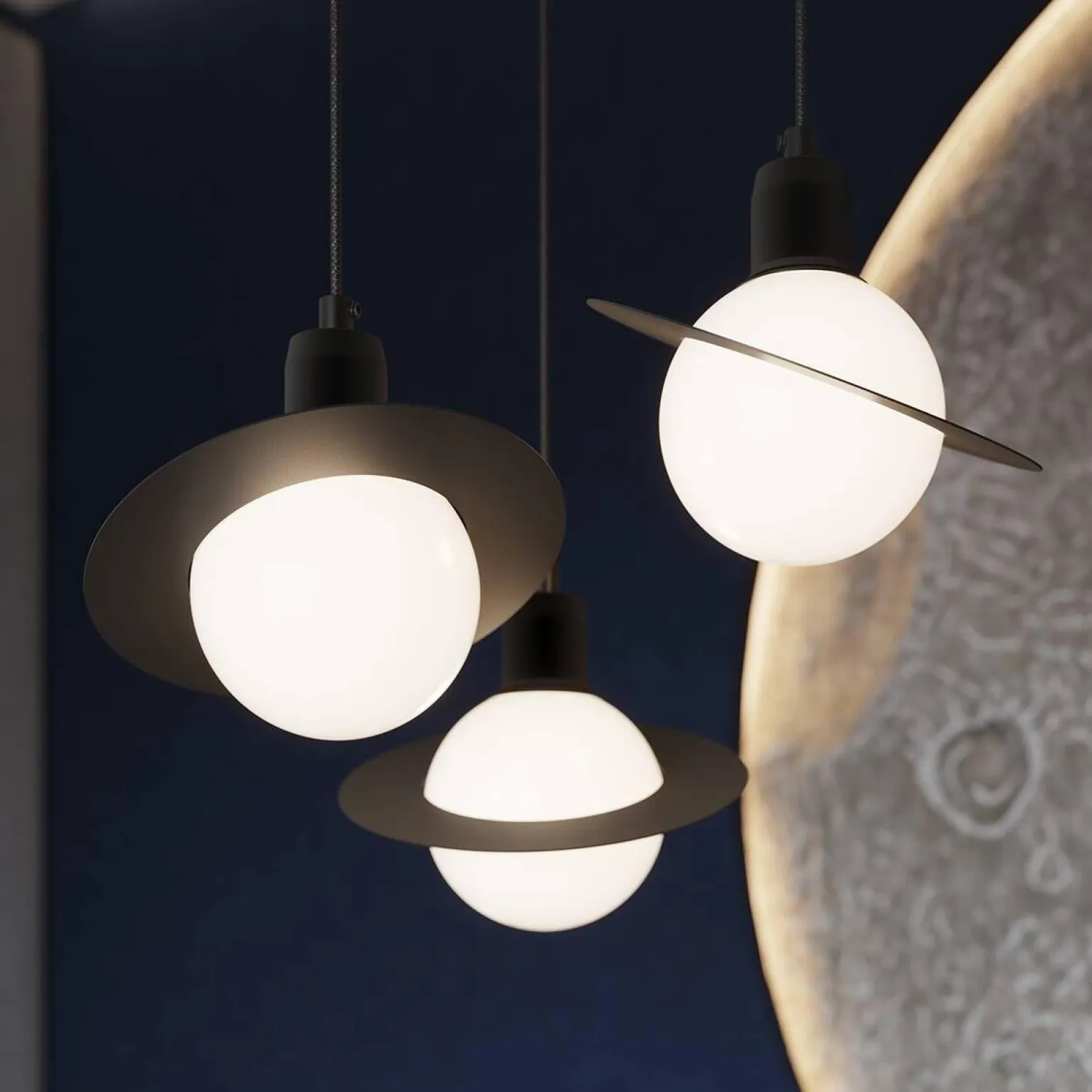 Lampa wisząca HYPERION 1 czarny (SL.1358) - Sollux Lighting