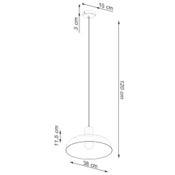 Lampa wisząca INDY biała (SL.1323) - Sollux Lighting