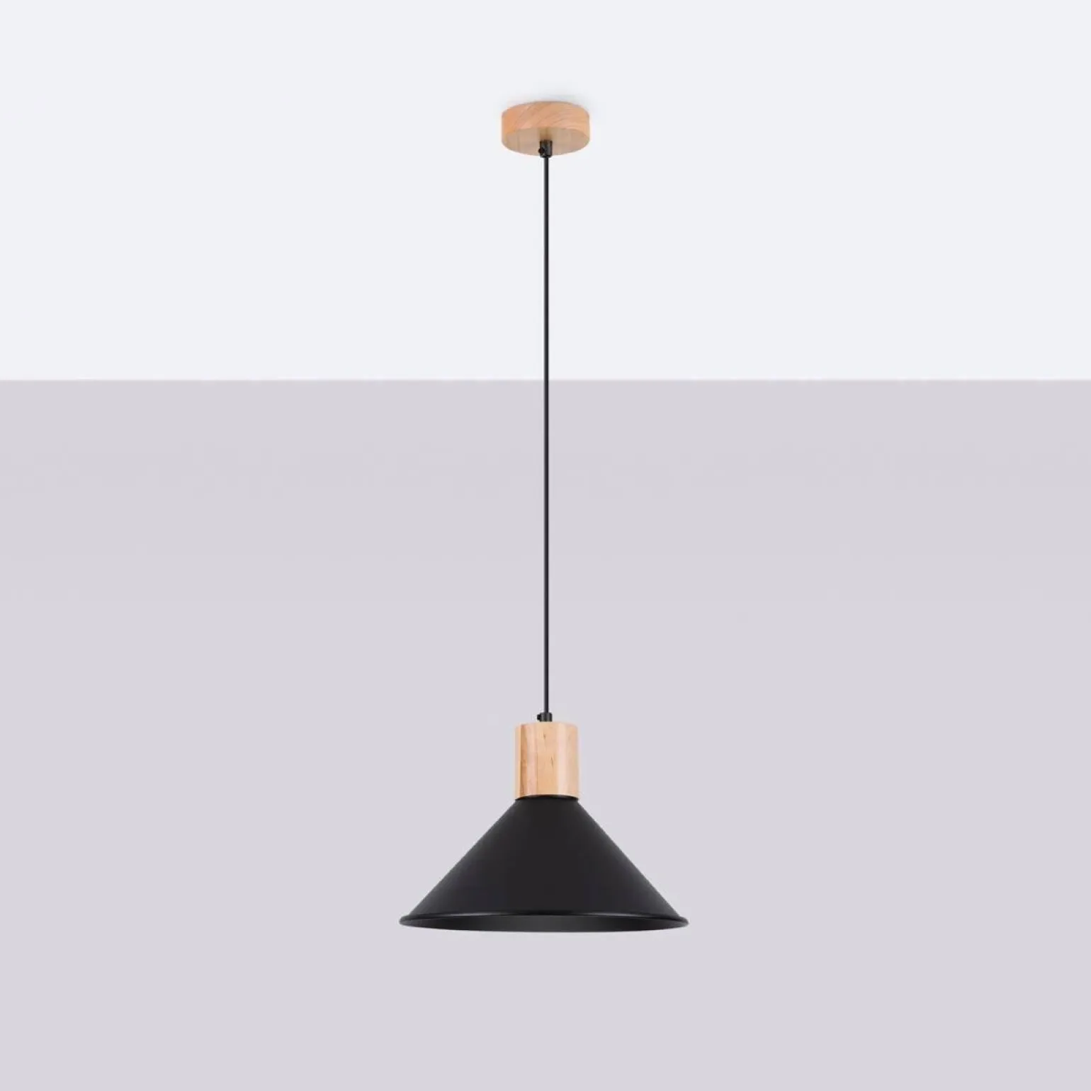 Lampa wisząca JAGA czarna (SL.1320) - Sollux Lighting