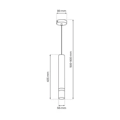Lampa wisząca JOKER SATIN GOLD 1 (MLP9667) - Milagro