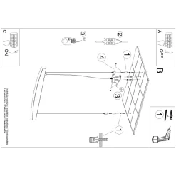 Lampa wisząca JORUN 120 biała LED 4000K (TH.319) - Thoro Lighting