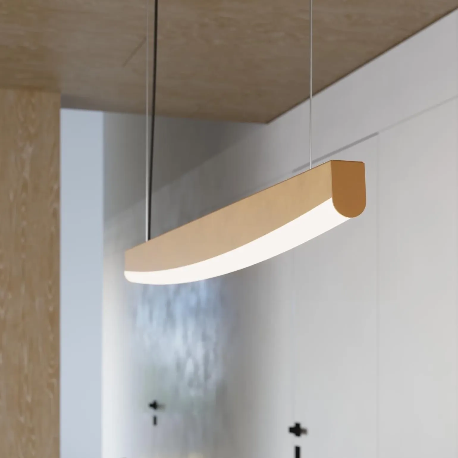 Lampa wisząca JORUN 150 złota LED 3000K (TH.476) - Thoro Lighting