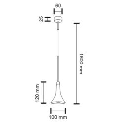 Lampa wisząca KANZAKI (czarny) (7940) - Shilo
