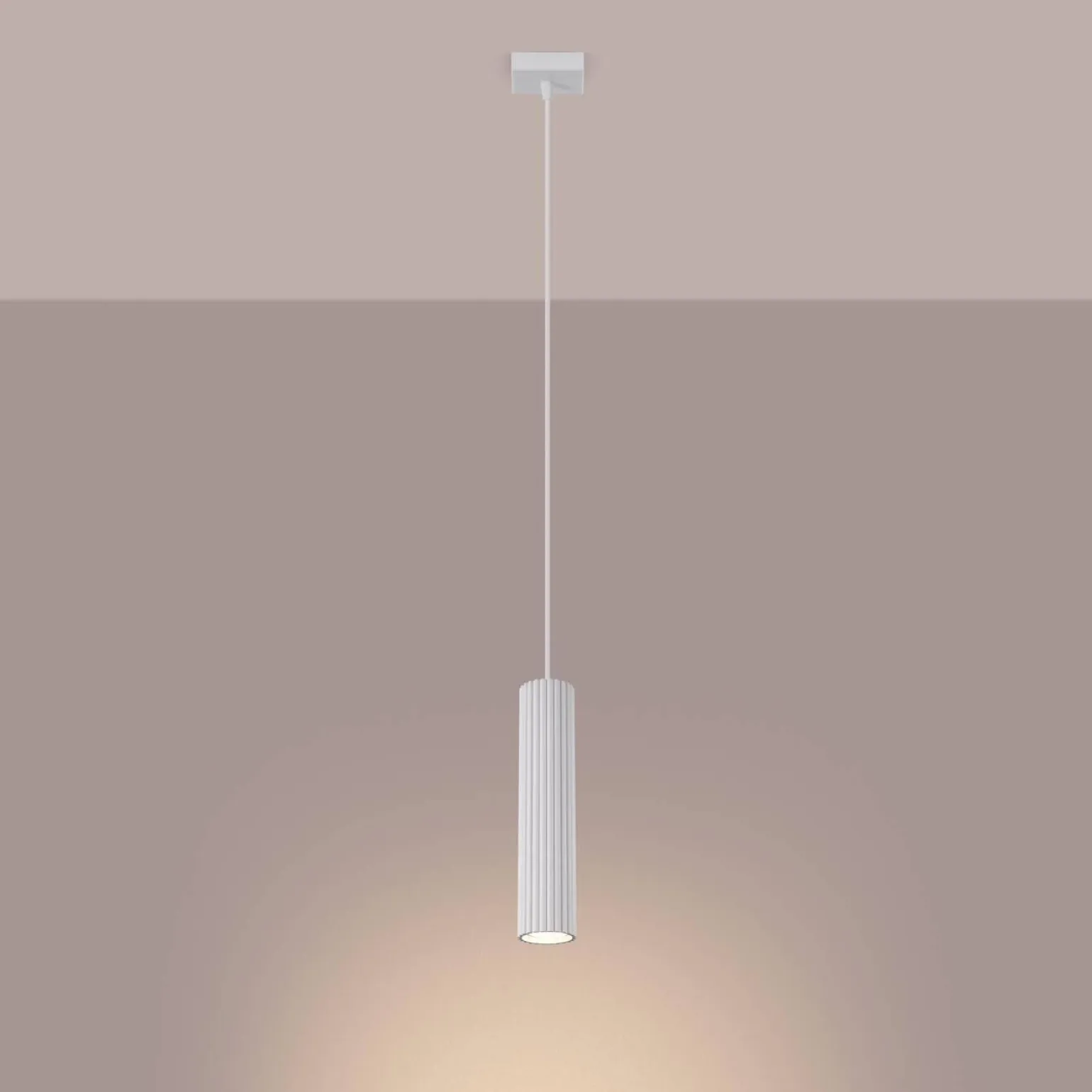 Lampa wisząca KARBON 1 biały (SL.1535) - Sollux Lighting