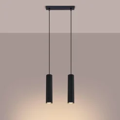 Lampa wisząca KARBON 2 czarny (SL.1574) - Sollux Lighting