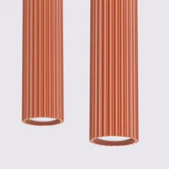 Lampa wisząca KARBON 2 ochra czerwona (SL.1631) - Sollux Lighting