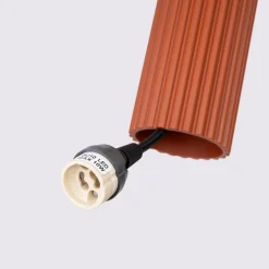 Lampa wisząca KARBON 2 ochra czerwona (SL.1631) - Sollux Lighting