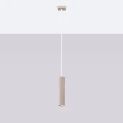 Lampa wisząca KARBON 1 taupe (SL.1759) - Sollux Lighting