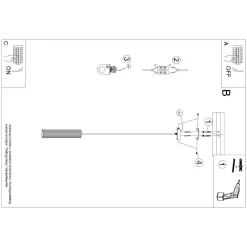 Lampa wisząca KARBON 1 zielony oliwkowy (SL.1611) - Sollux Lighting