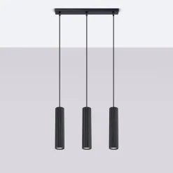 Lampa wisząca KARBON 3L czarny (SL.1575) - Sollux Lighting