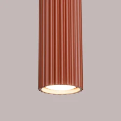 Lampa wisząca KARBON 3L ochra czerwona (SL.1632) - Sollux Lighting