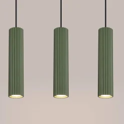 Lampa wisząca KARBON 3L zielona oliwka (SL.1613) - Sollux Lighting