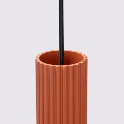 Lampa wisząca KARBON 3P ochra czerwona (SL.1633) - Sollux Lighting