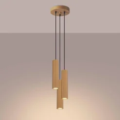 Lampa wisząca KARBON 3P złoty (SL.1557) - Sollux Lighting