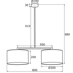 Lampa wisząca KARIN (900) - ARGON