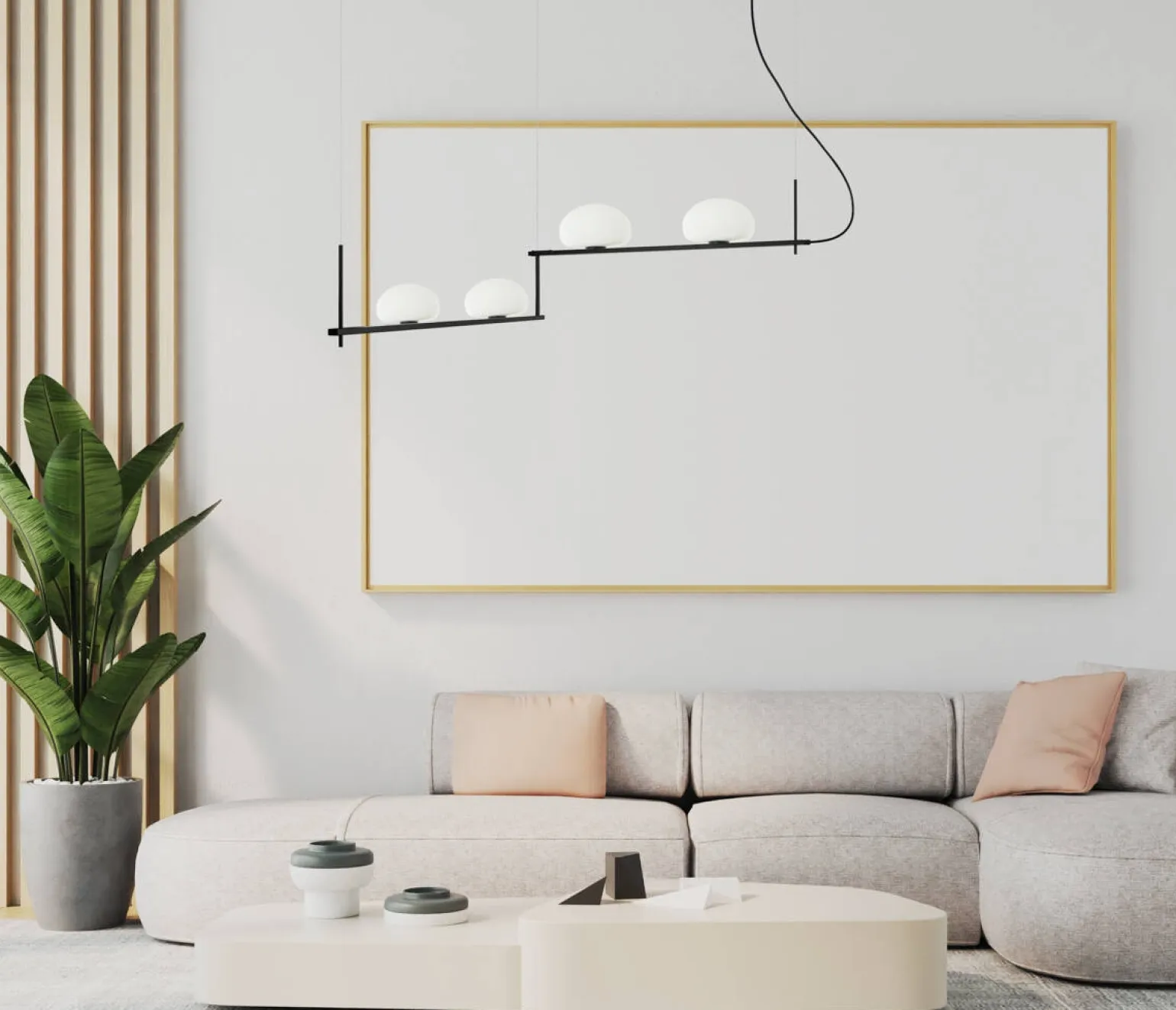 Lampa wisząca Kernio (PND-357784-BK+W) - Italux