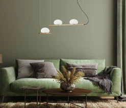 Lampa wisząca Kernio (PND-357783-BRO+W) - Italux