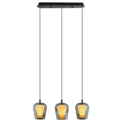 Lampa Wisząca Keso 3 LED czarna listwa (PL0141-3) - Yaskr
