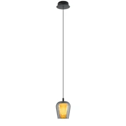 Lampa Wisząca Keso 1 LED czarna (PL0141-1) - Yaskr