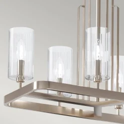 Lampa wisząca Kimrose - 10 źródeł światła - Polerowany nikiel (QN-KIMROSE10-PN) - Quintiesse