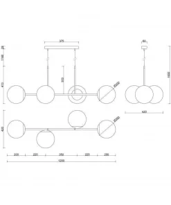 Lampa Wisząca KOP E Kol. Czarny (KPE422P0) - Ummo