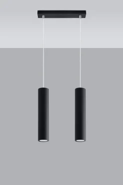 Lampa wisząca LAGOS 2 czarny (SL.0328) - Sollux