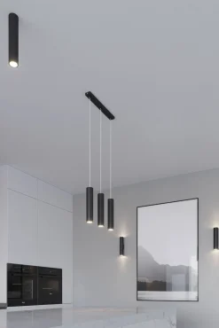 Lampa wisząca LAGOS 1 czarny (SL.0327) - Sollux