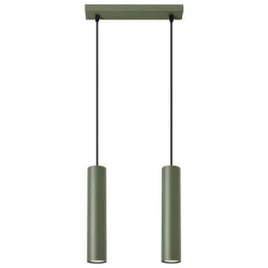 Lampa wisząca LAGOS 2 zielona oliwka (SL.1485) - Sollux Lighting