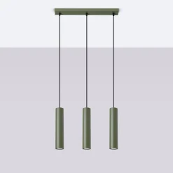 Lampa wisząca LAGOS 3L zielona oliwka (SL.1486) - Sollux Lighting