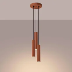 Lampa wisząca LAGOS 3P ochra czerwona (SL.1492) - Sollux Lighting