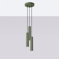Lampa wisząca LAGOS 3P zielona oliwka (SL.1487) - Sollux Lighting