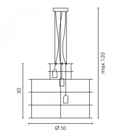 Lampa wisząca Lana kol. czarny z wełną (67796) Ramko - żyrandol