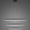 Lampa wisząca Ledowe Okręgi No.3 Φ100 cm in 3k czarna ściemnialna Altavola Design (LA075/P_100_in_3k_black_dimm) - ALTAVOLA DESIGN