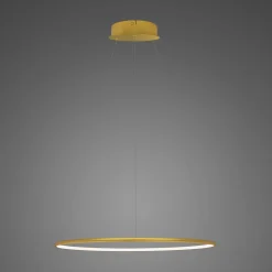 Lampa wisząca Ledowe okręgi No.1 Φ40 cm in 4k złota ściemnialna Altavola Design (LA073/P_40_in_4k_gold_dimm) - ALTAVOLA DESIGN
