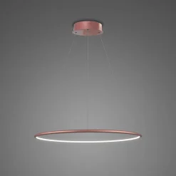 Lampa wisząca Ledowe okręgi No.1 Φ40 cm in 4k różowo złota Altavola Design (LA073/P_40_in_4k_rose gold) - ALTAVOLA DESIGN