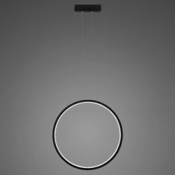 Lampa wisząca Ledowe okręgi No.1 X Φ60cm in 3k 32W czarny Altavola Design (LA073/X_60_in_3k_32W_black) - ALTAVOLA DESIGN