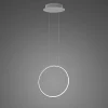 Lampa wisząca Ledowe okręgi No.1 X Φ40 cm in 4k srebrny Altavola Design (LA073/X_40_in_4k_silver) - ALTAVOLA DESIGN