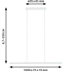 Lampa wisząca LENTO LED DIM SH Zigbee biały mat (PL79887) - PAULMANN