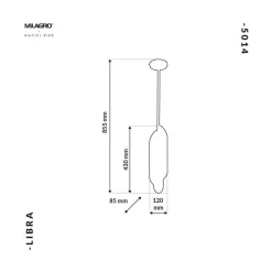 Lampa Wisząca LIBRA 6xE14 (MZ5014) - Milagro