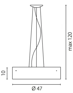 Lampa wisząca Lima szary błysk (67003) Ramko - żyrandol