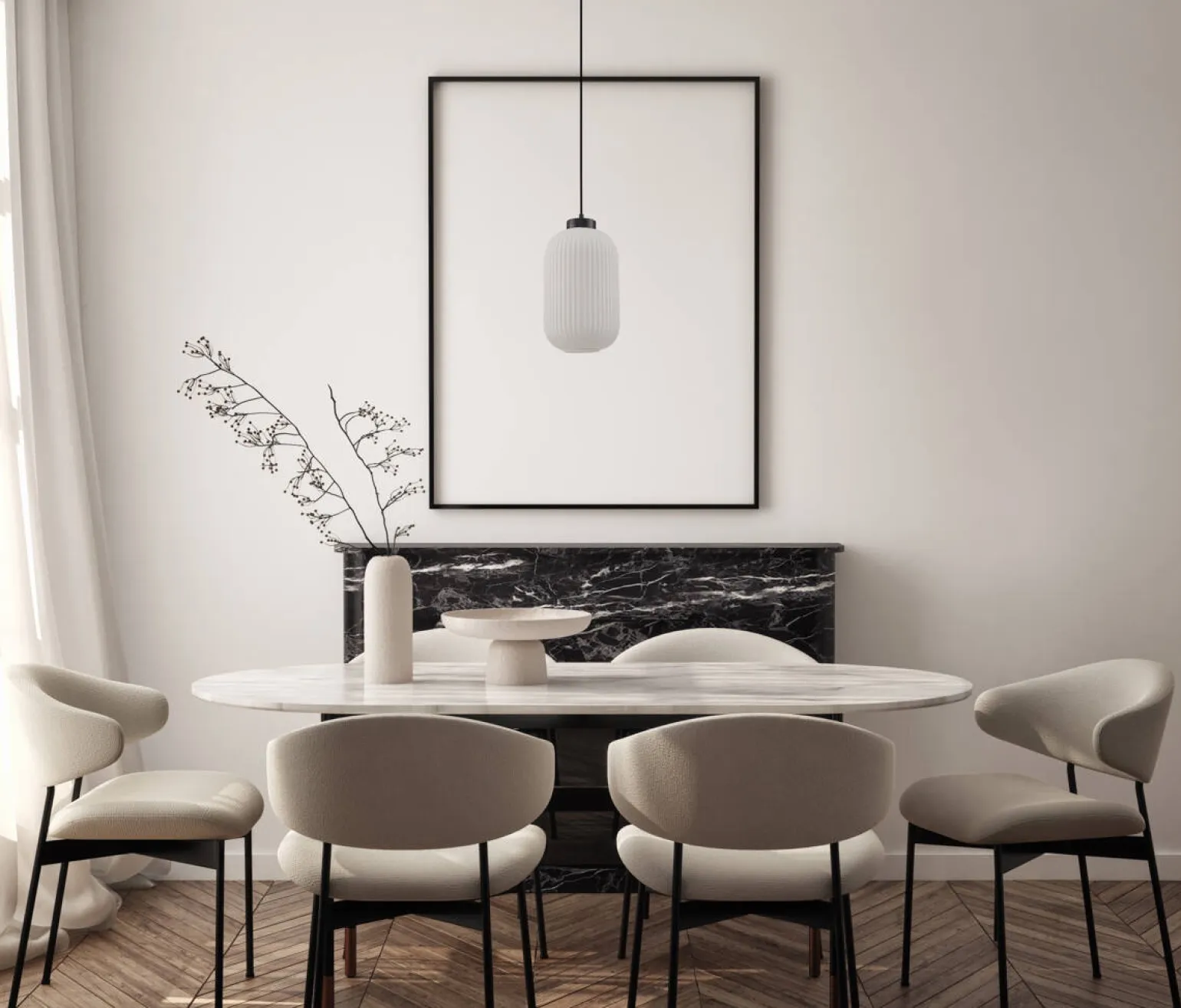 Lampa wisząca Lindo (PND-52636-1-BK) - Italux