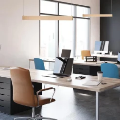 Lampa wisząca LINEA Gold 36W LED 3000K-4000K-5700K (ML1785) - Milagro